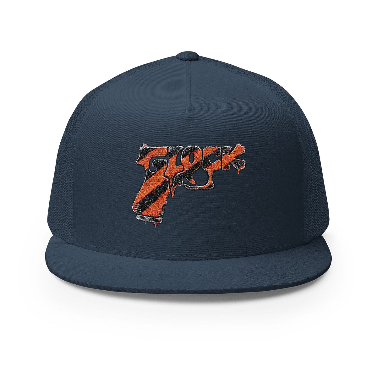 5 Panel Trucker Cap-ORANGE GLOCK LOGO-SCUMMIEBEARZ™️