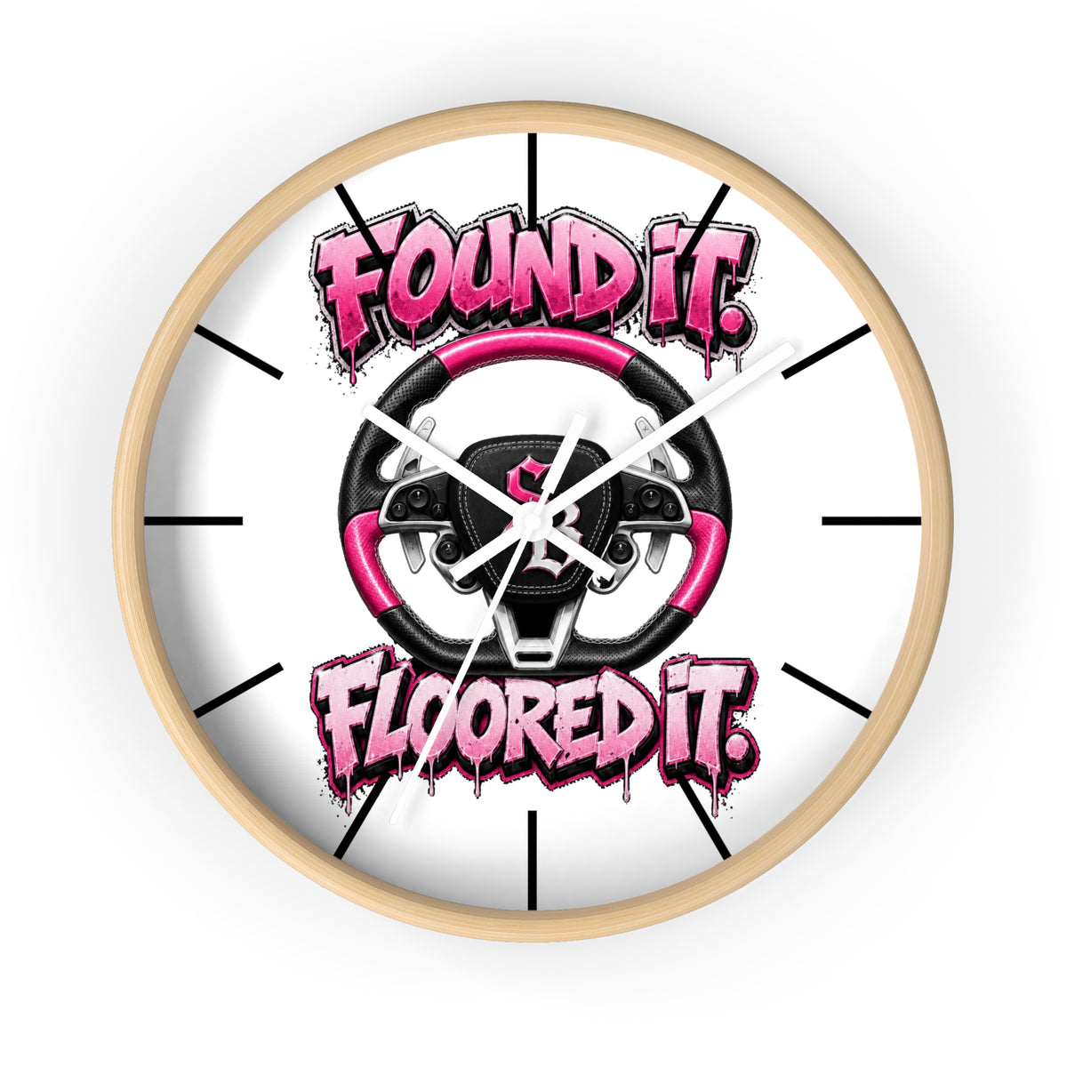 Wall Clock-PINK GTA-SCUMMIEBEARZ™️