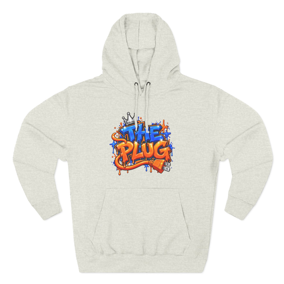 Three-Panel Fleece Hoodie-THE PLUG-SCUMMIEBEARZ™️