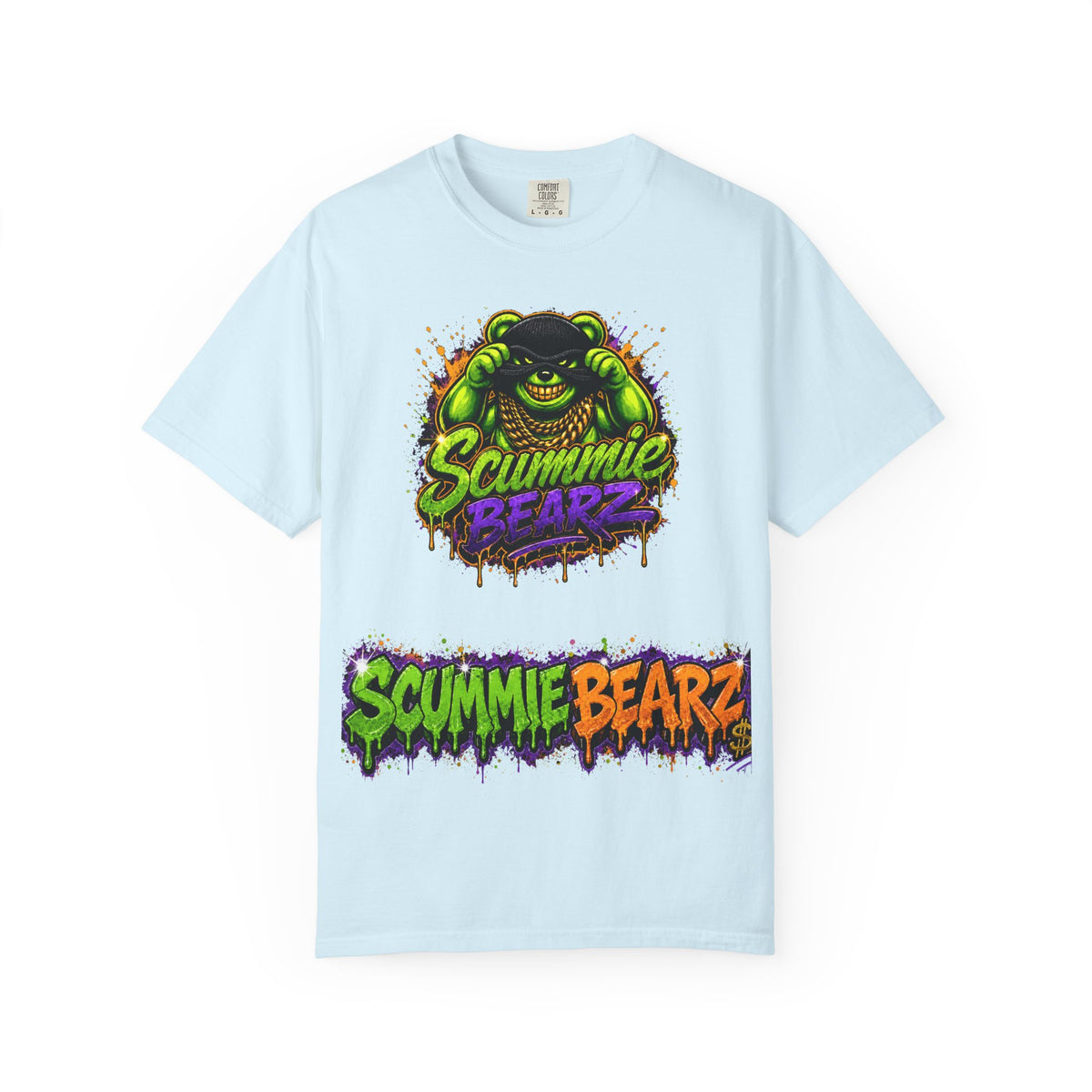 Unisex Garment-Dyed T-shirt-MASK LOGO & LIKE STEALING CANDY FROM A BABY-SCUMMIEBEARZ™