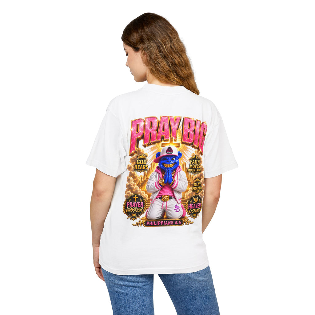 Unisex Urban Heavy Tee PRAY BIG™ | CHRISTIAN STREETWEAR TEE-SCUMMIEBEARZ™️