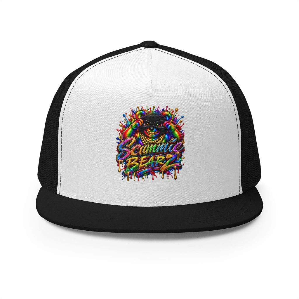 5 Panel Trucker Cap-RAINBOW MASK LOGO-SCUMMIEBEARZ™