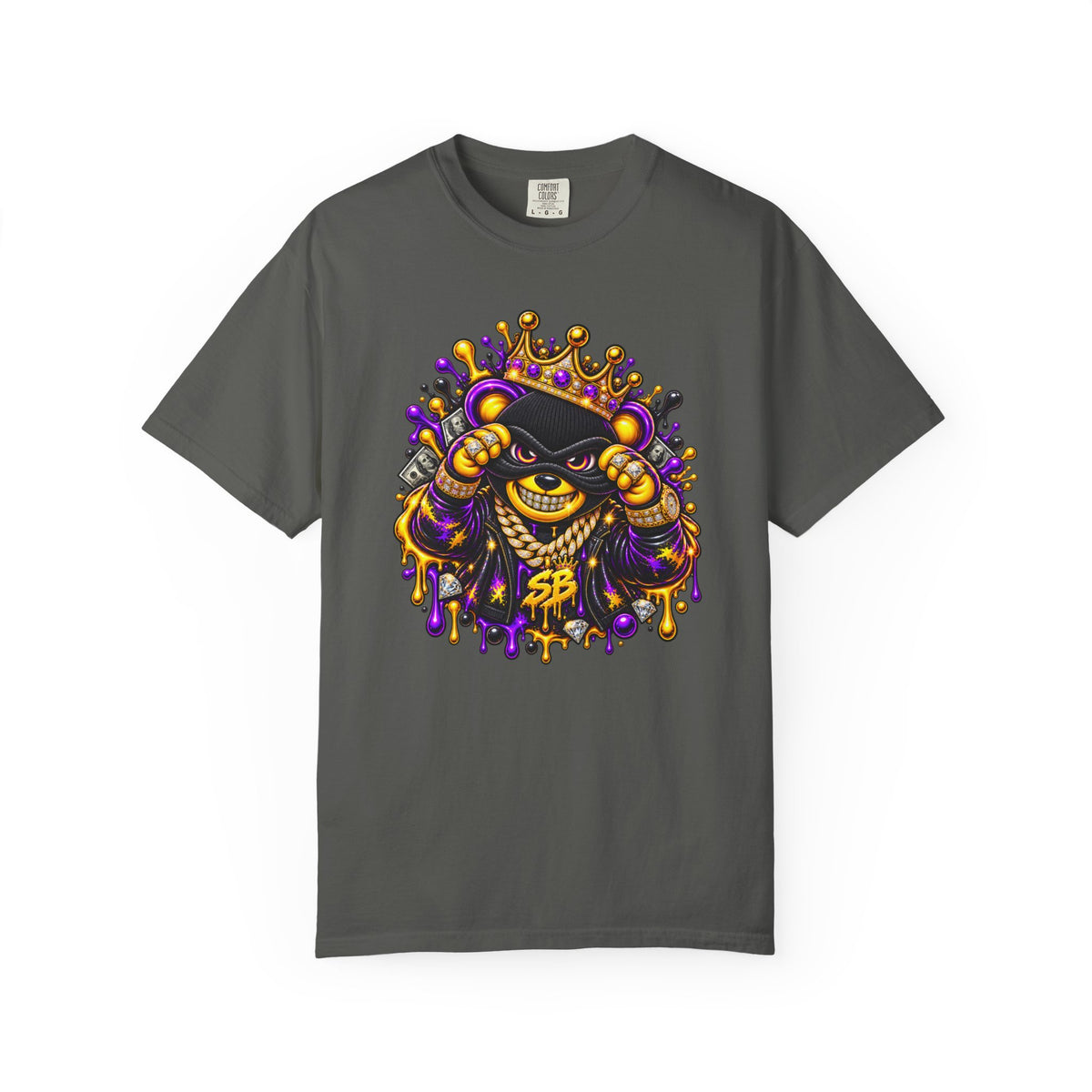 Unisex Garment-Dyed T-shirt-what you need i got it/ WHAT YOU NEED i GOT IT/CROWN MASK LOGO-SCUMMIEBEARZ™️