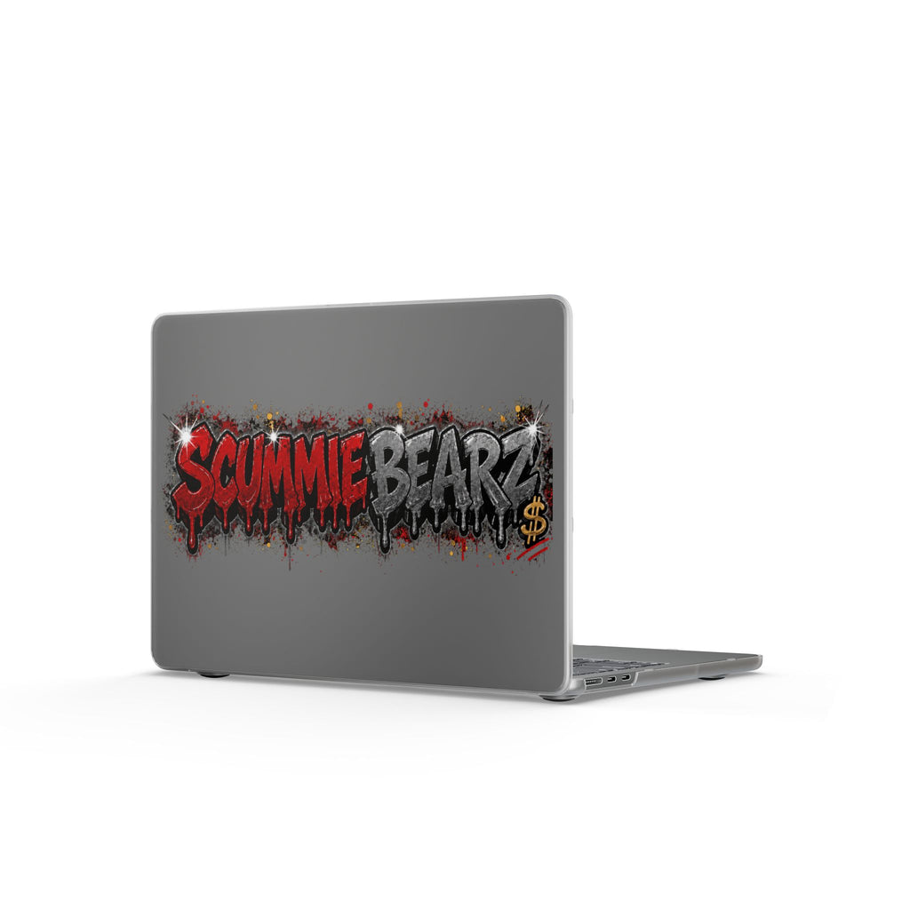 Matte MacBook Cases-RED / SILVER LOGO-SCUMMIEBEARZ™