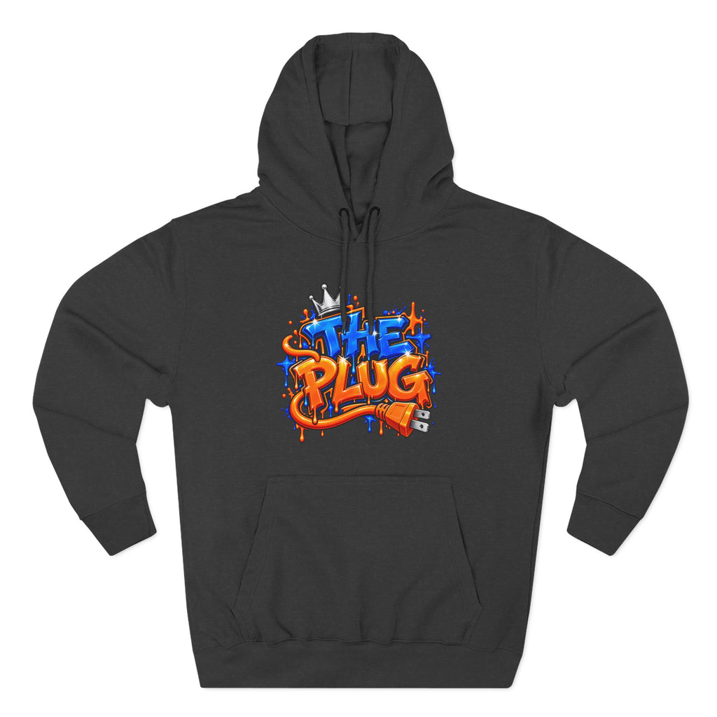 Three-Panel Fleece Hoodie-THE PLUG-SCUMMIEBEARZ™️