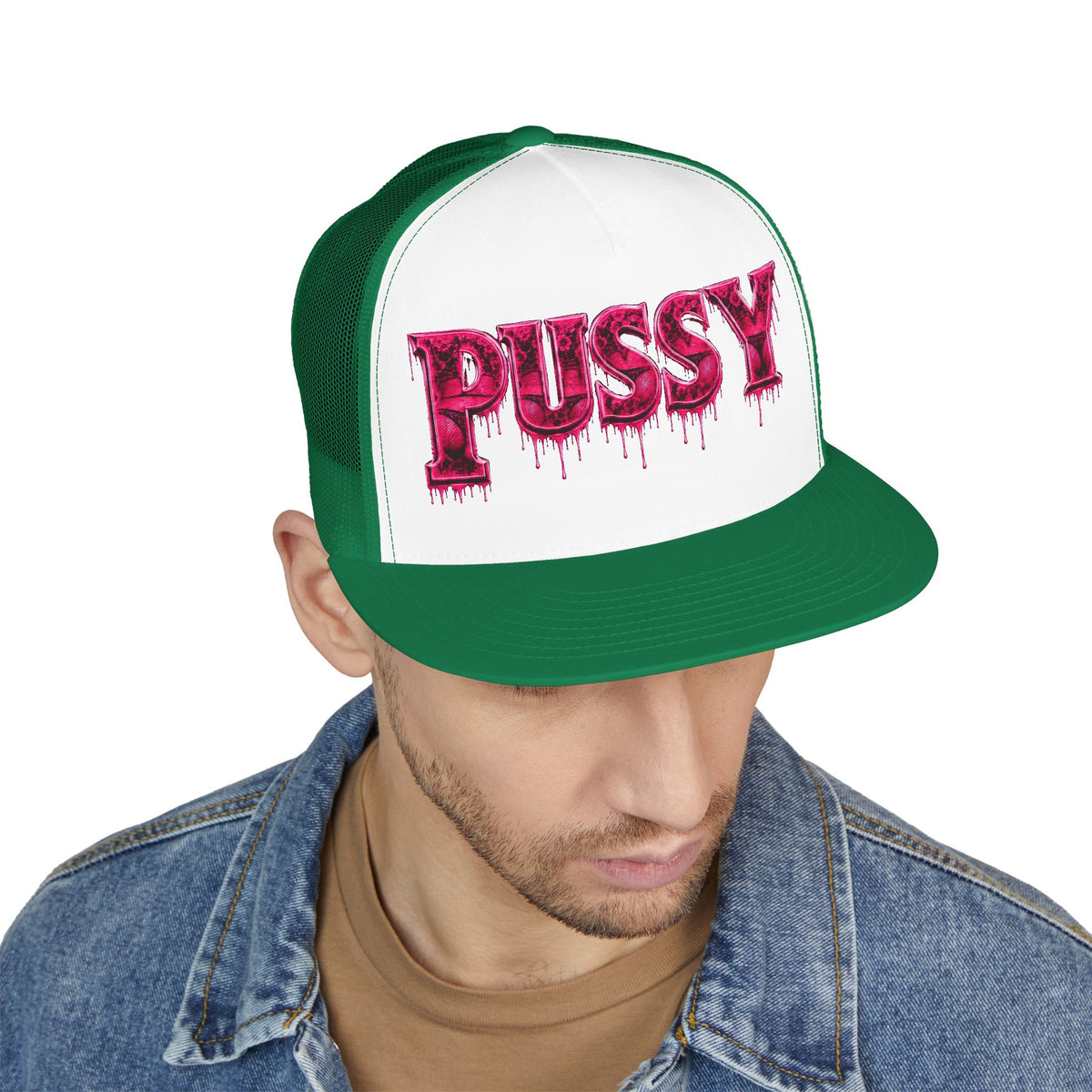 5 Panel Trucker Cap-PINK PU$$Y-SCUMMIEBEARZ™