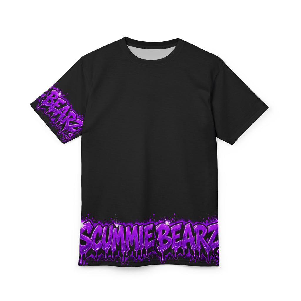 SCUMMIEBEARZ SEXY BUT SAVAGE PURPLE - AOP EDITION Unisex Women's Streetwear AOP Tee