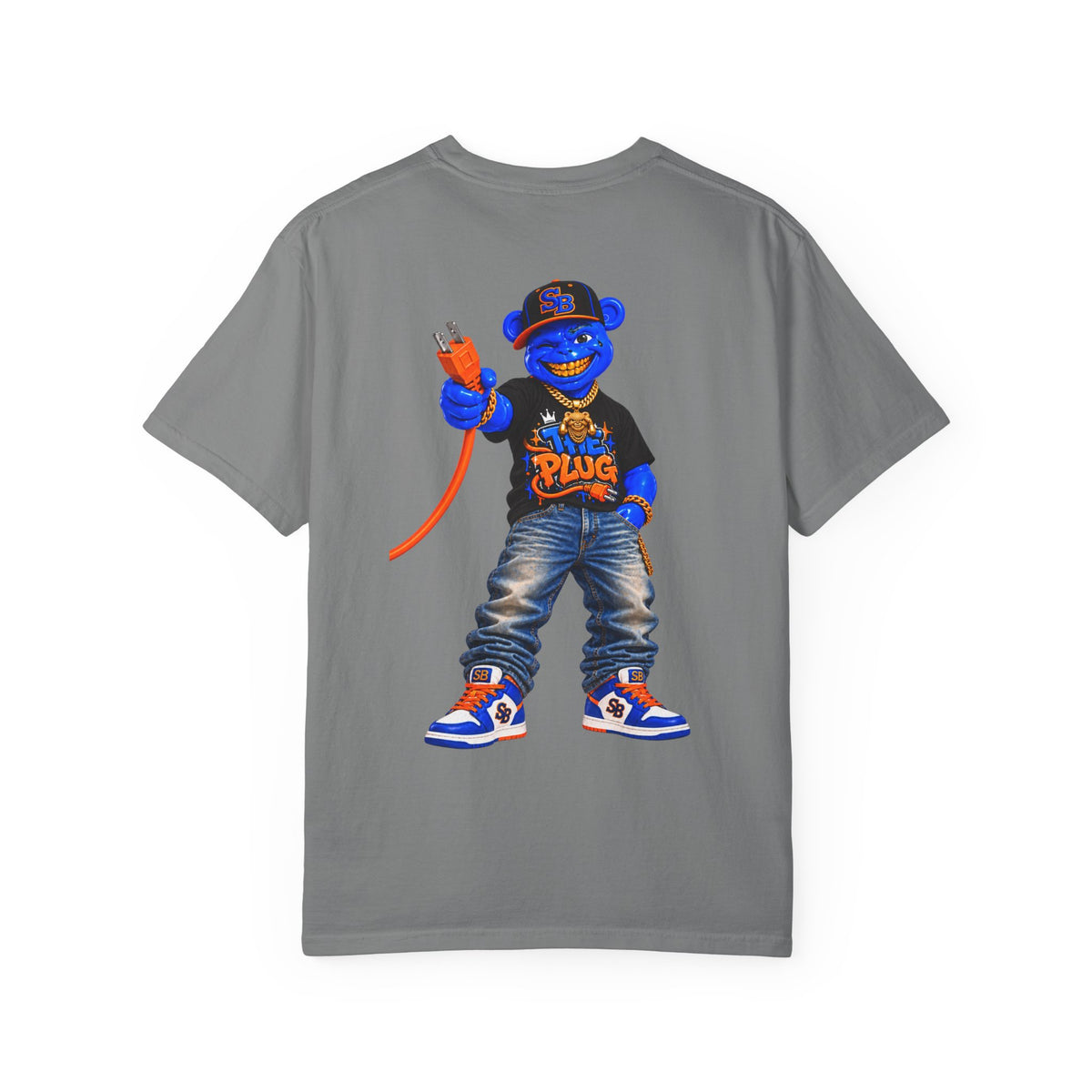 Unisex Garment-Dyed T-shirt- THE PLUG!!! REMIX-SCUMMIEBEARZ™️
