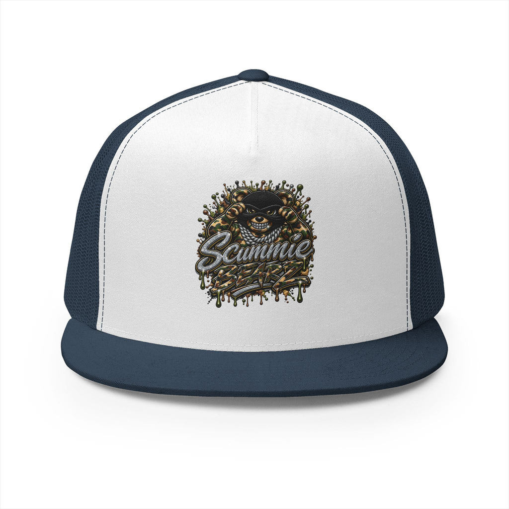 5 Panel Trucker CAP-CAMOUFLAGE MASK LOGO-SCUMMIEBEARZ™