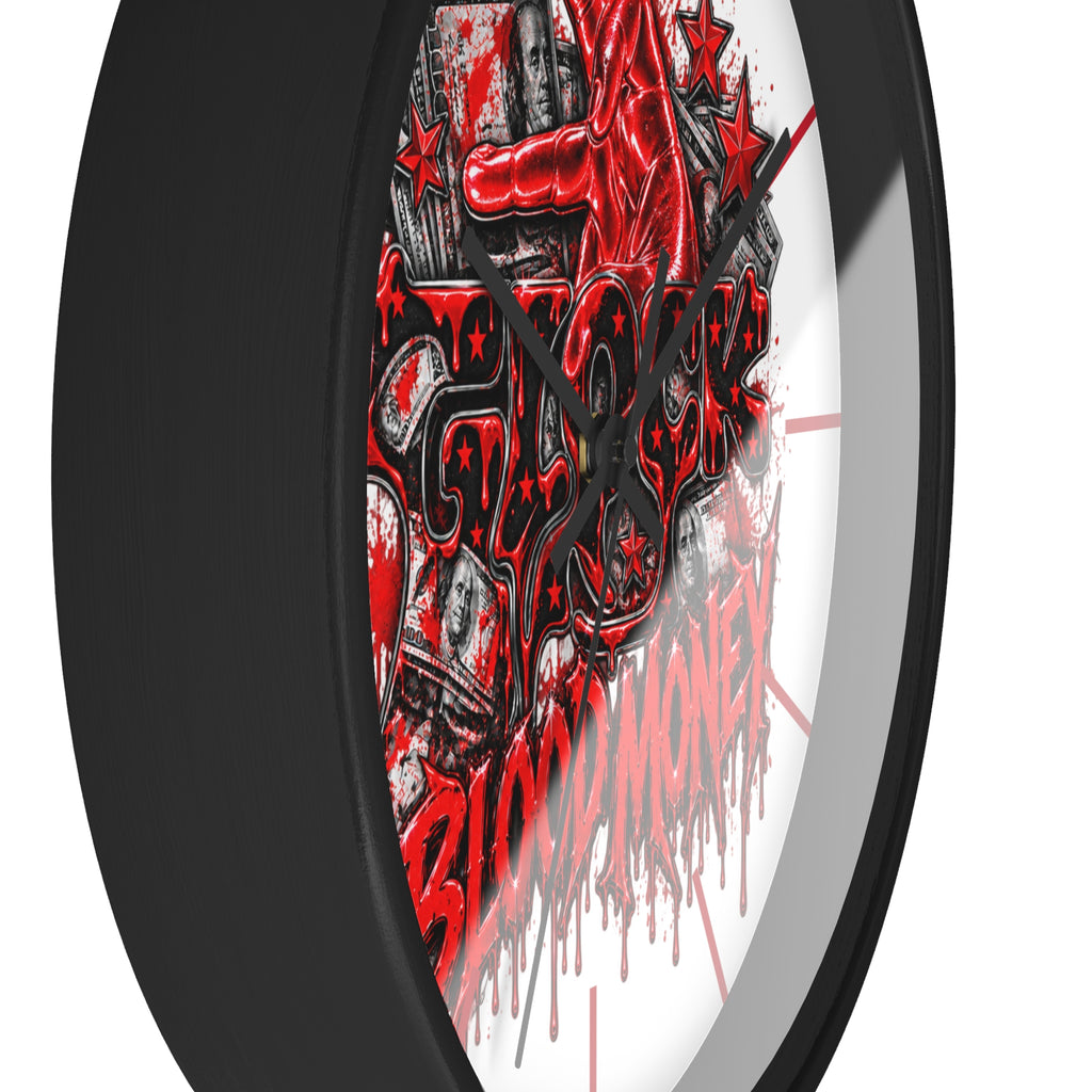 Wall Clock-Blood Money Glock-SCUMMIEBEARZ™️