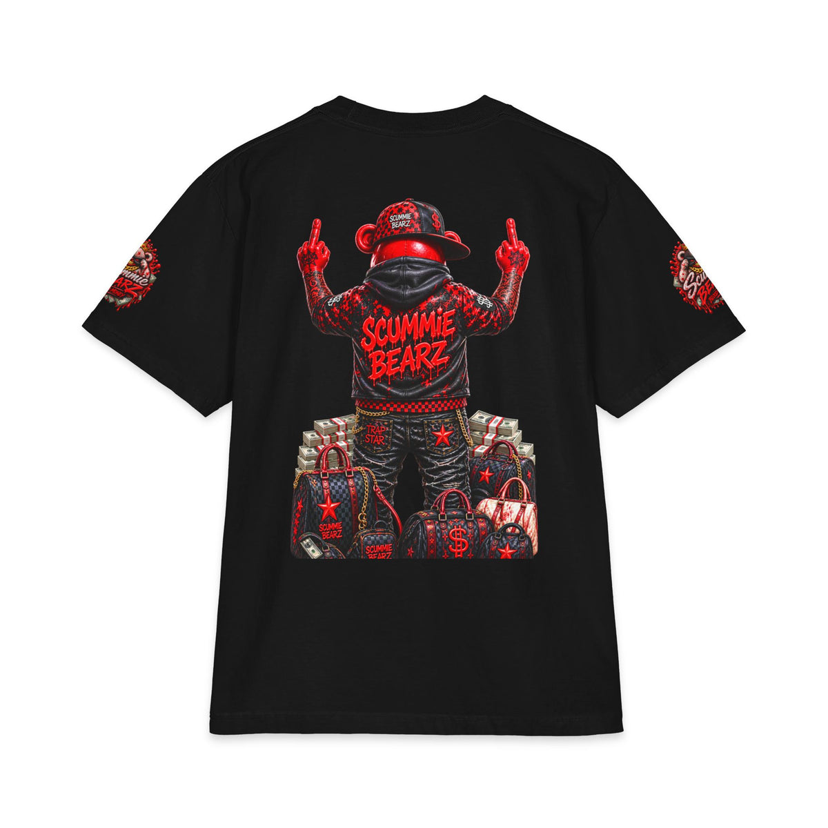 Red Draco | SCUMMIEBEARZ™ Shaka Wear Heavyweight Tee