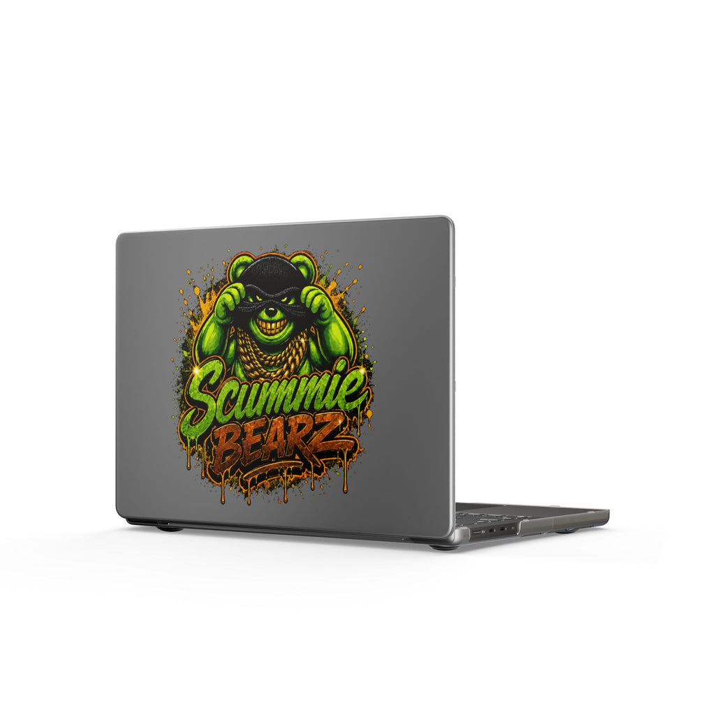 Matte MacBook Cases-GREEN MASK LOGO-SCUMMIEBEARZ™