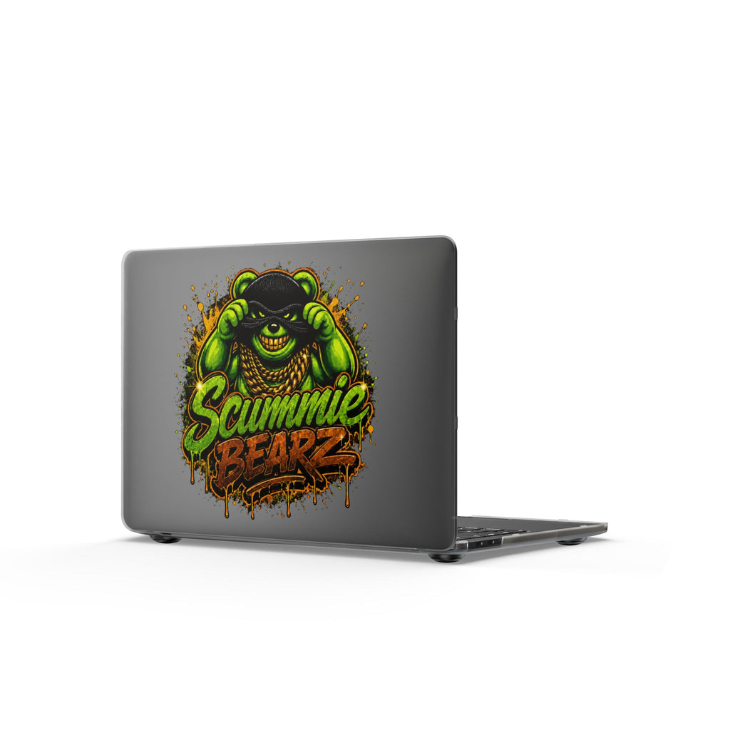 Matte MacBook Cases-GREEN MASK LOGO-SCUMMIEBEARZ™