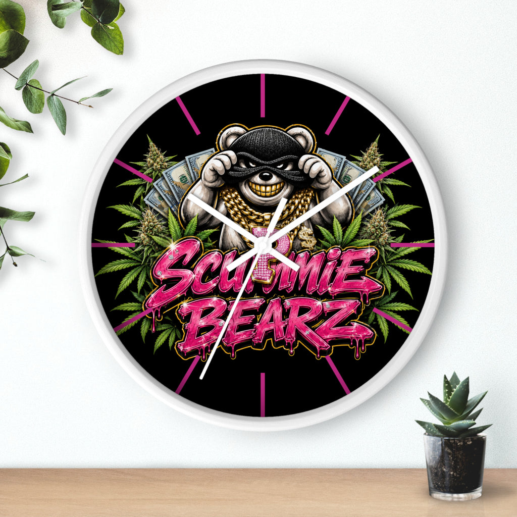 Wall Clock-Weed Logo-SCUMMIEBEARZ™️