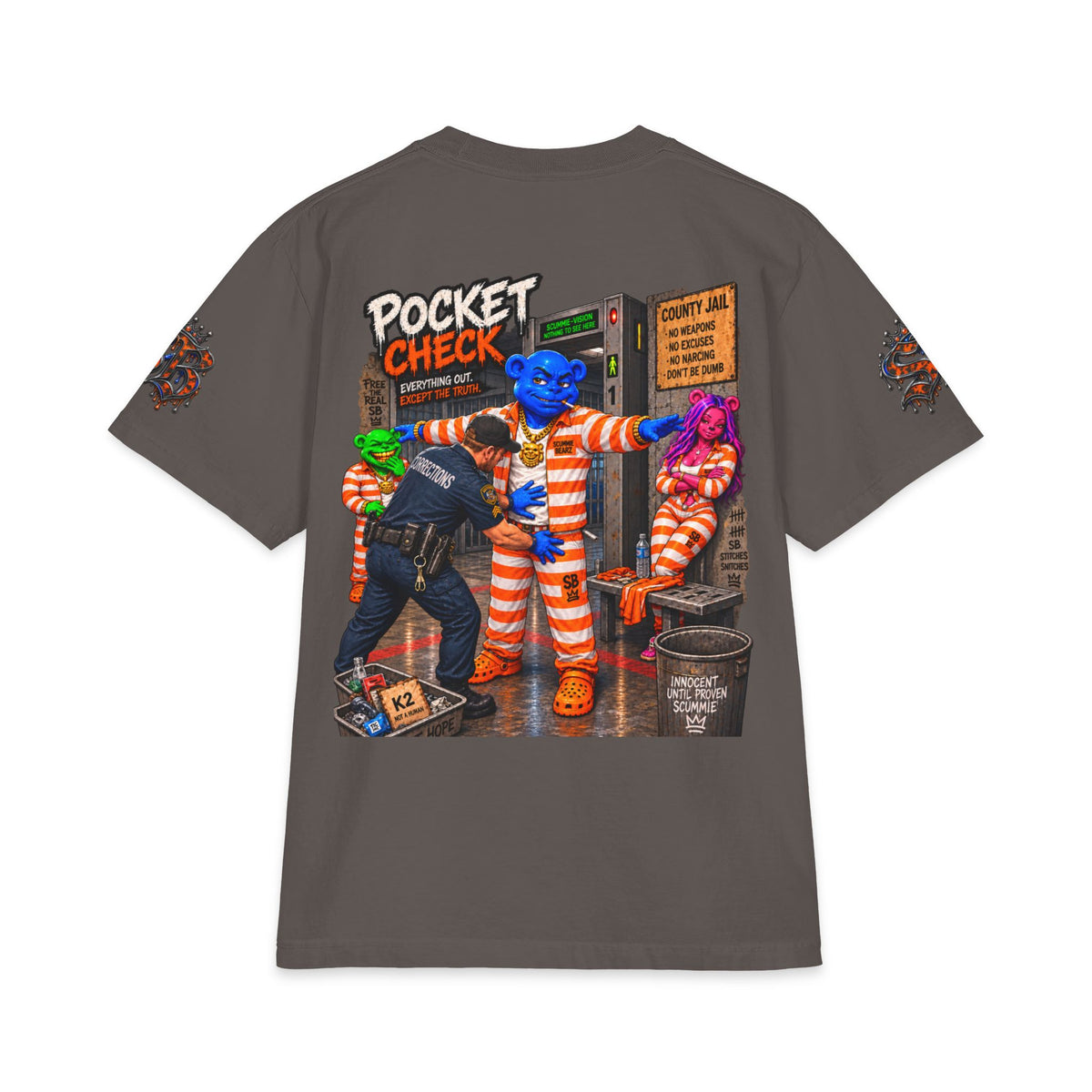 Pocket Check | SCUMMIEBEARZ™ Shaka Wear Heavyweight Tee