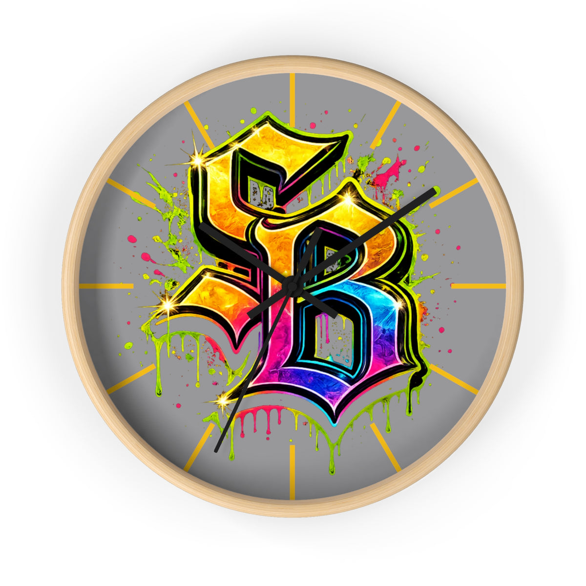 Wall clock-RAINBOW SB LOGO-SCUMMIEBEARZ™️