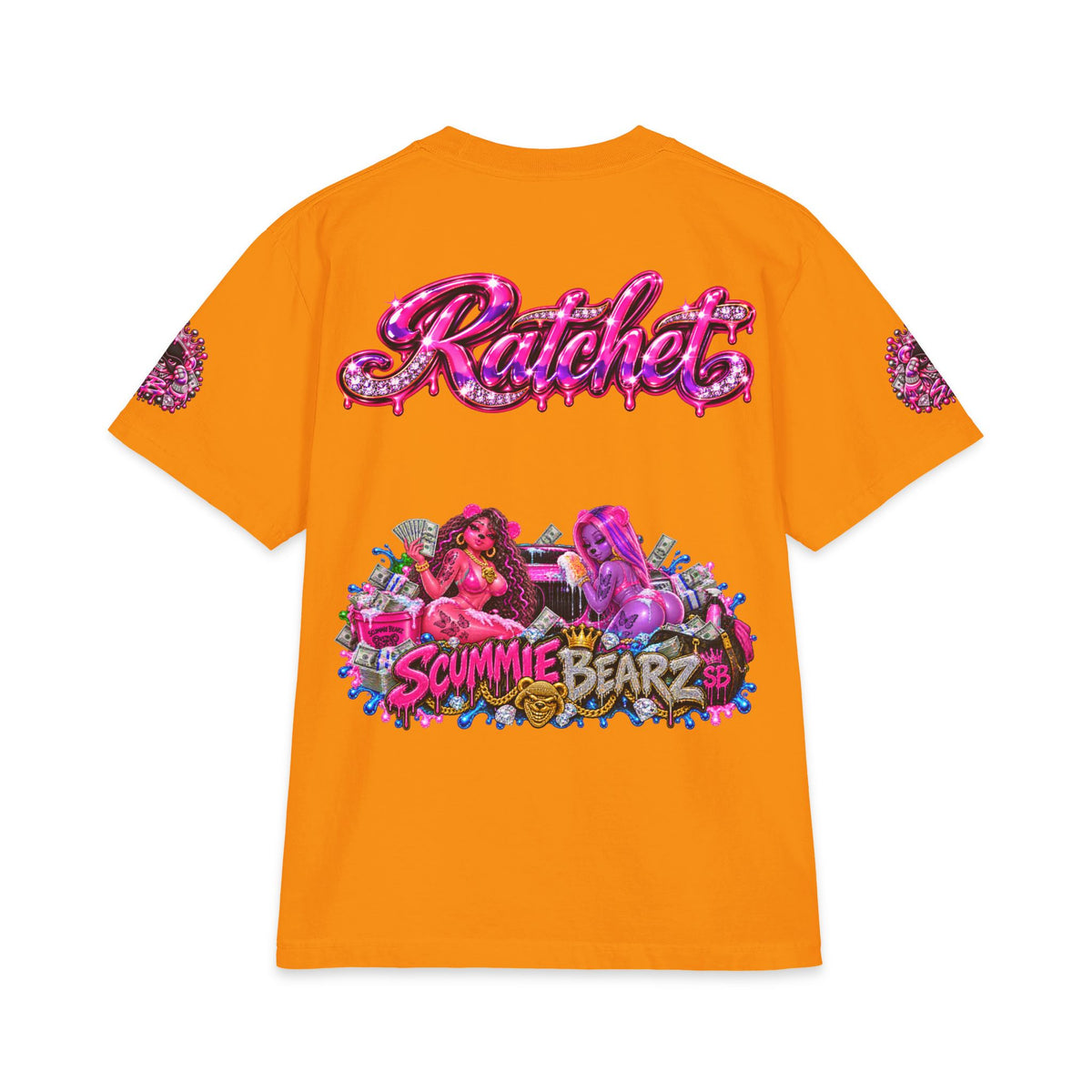 SB Ratchet — Pink/Purple Scummie Girls | SCUMMIEBEARZ™ Shaka Wear Heavyweight Tee