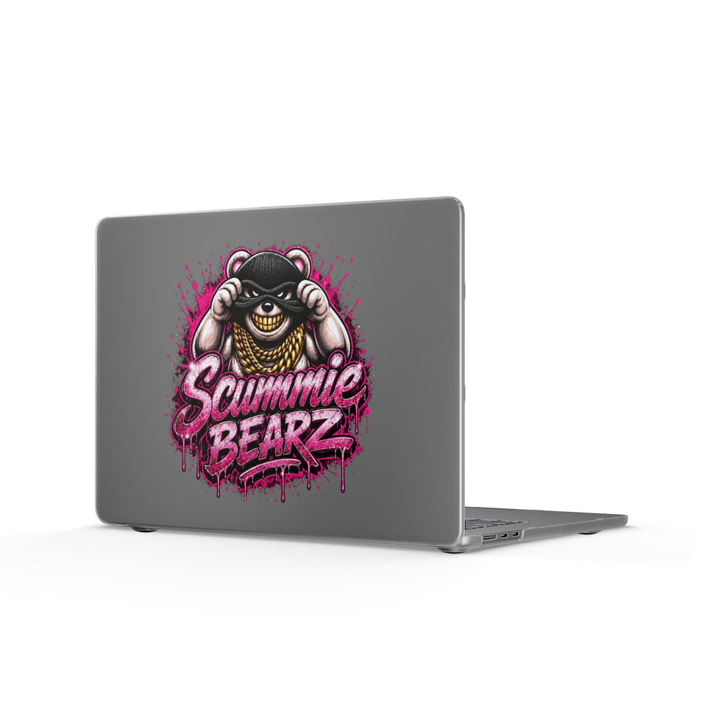 Matte MacBook Cases-PINK CAMO MASK LOGO-SCUMMIEBEARZ™️