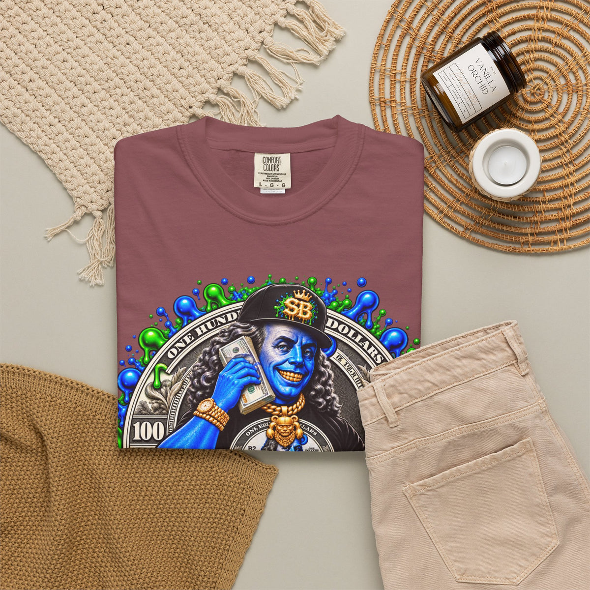 Comfort color 1717- "Paper Chaser" Graphic T-Shirt wha-SCUMMIEBEARZ™️