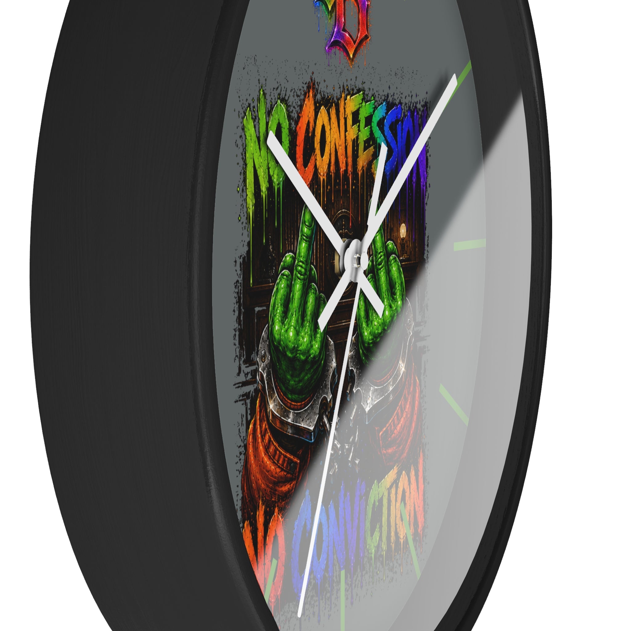 Wall Clock-No Confession No Conviction-SCUMMIEBEARZ™️