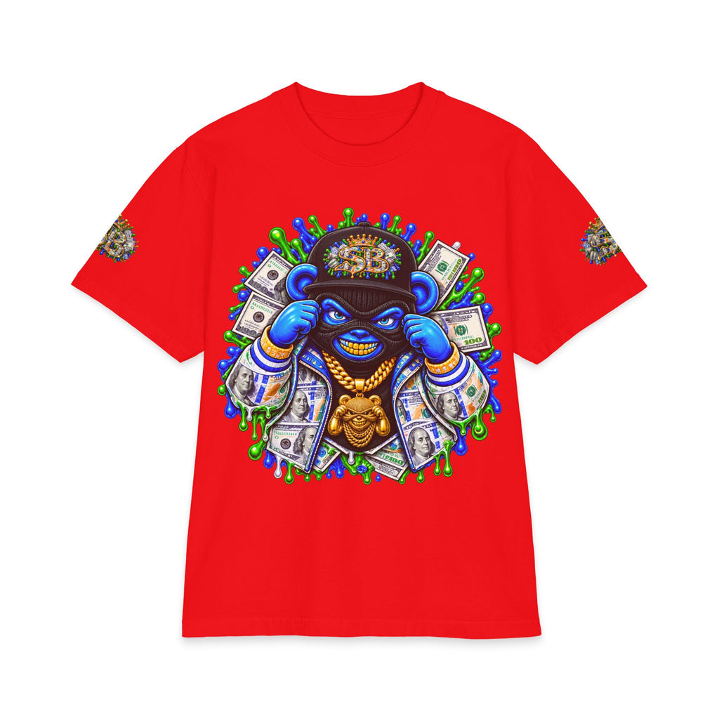 Money, Hungry Green Remix | SCUMMIEBEARZ™ Shaka Wear Heavyweight Tee