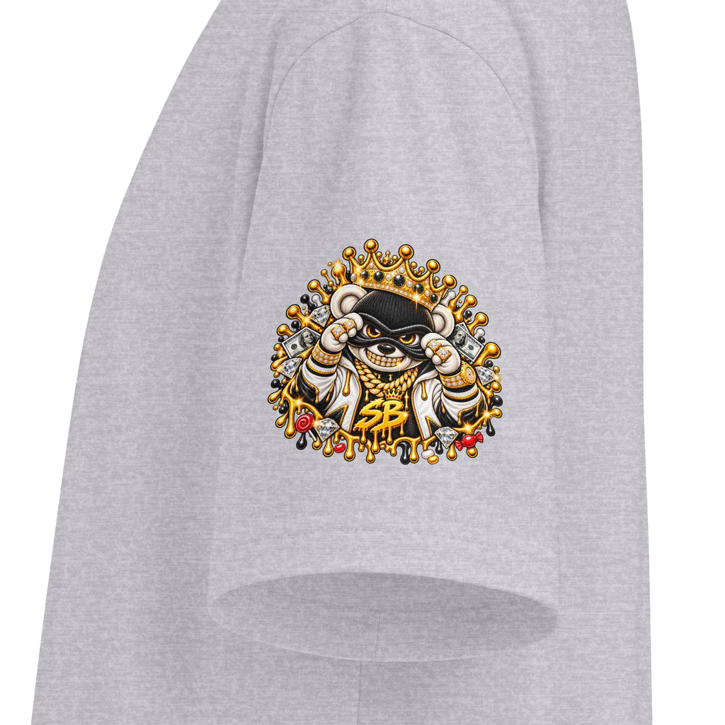 Like Stealing Candy from a Baby — White & Gold Edition | SCUMMIEBEARZ™ Shaka Wear Heavyweight Tee