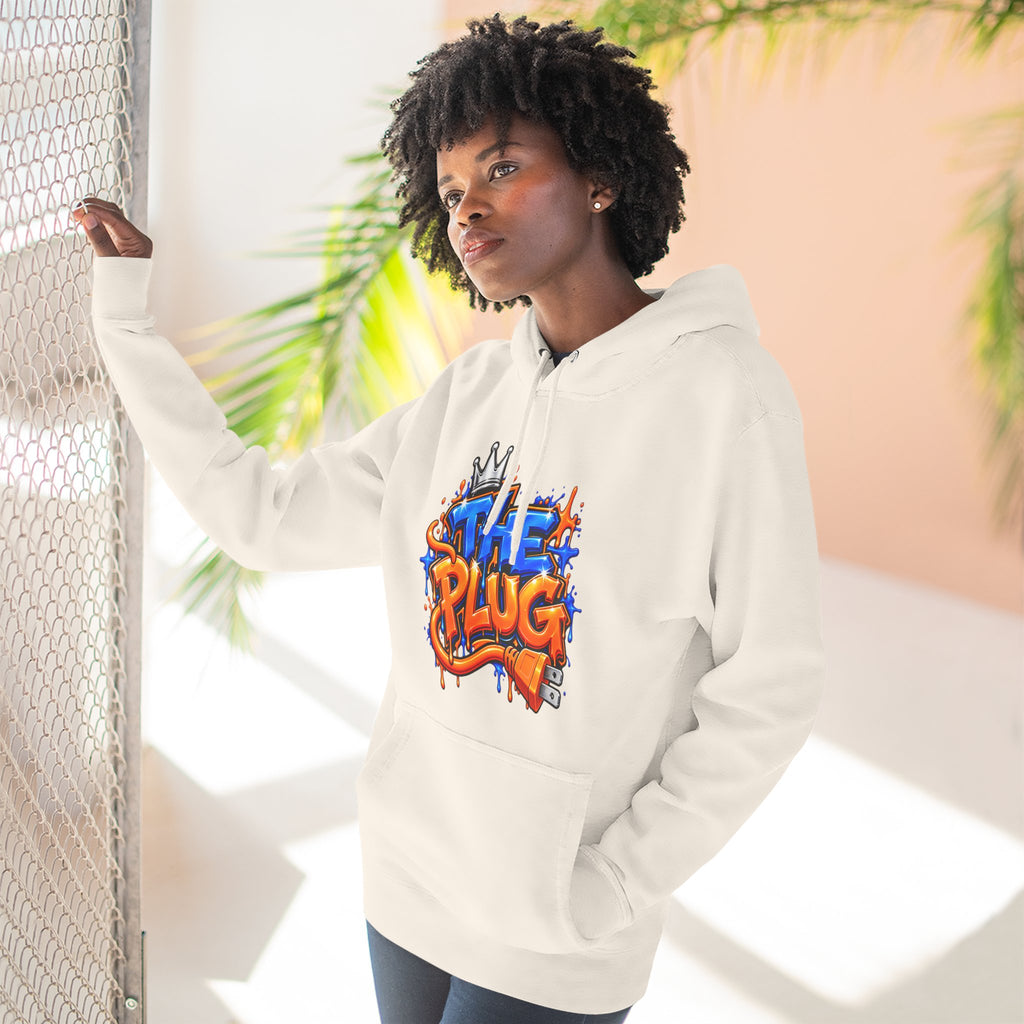 Three-Panel Fleece Hoodie-THE PLUG-SCUMMIEBEARZ™️