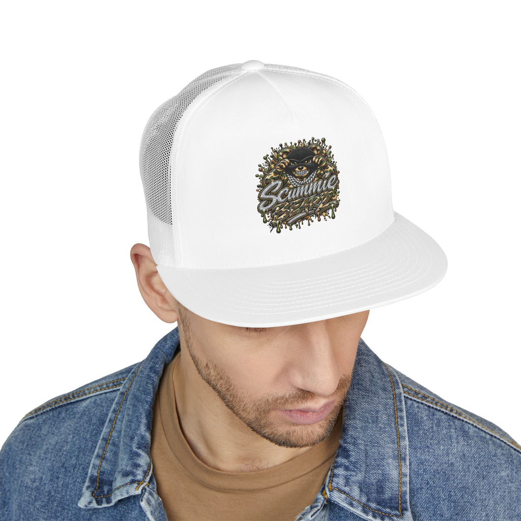 5 Panel Trucker CAP-CAMOUFLAGE MASK LOGO-SCUMMIEBEARZ™