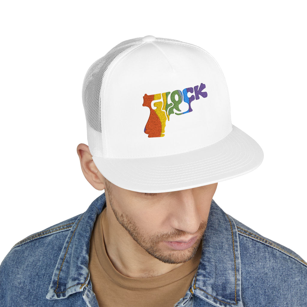 5 Panel Trucker Cap-RAINBOW GLOCK LOGO-SCUMMIEBEARZ™️