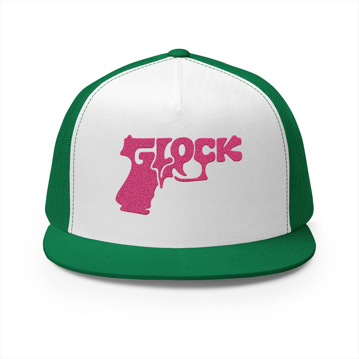 5 Panel Trucker Cap-PINK GLOCK LOGO-SCUMMIEBEARZ™️