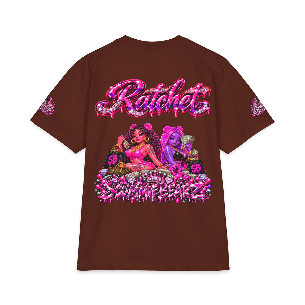 Ratchet — Pink/Purple | SCUMMIEBEARZ™ Shaka Wear Heavyweight Tee
