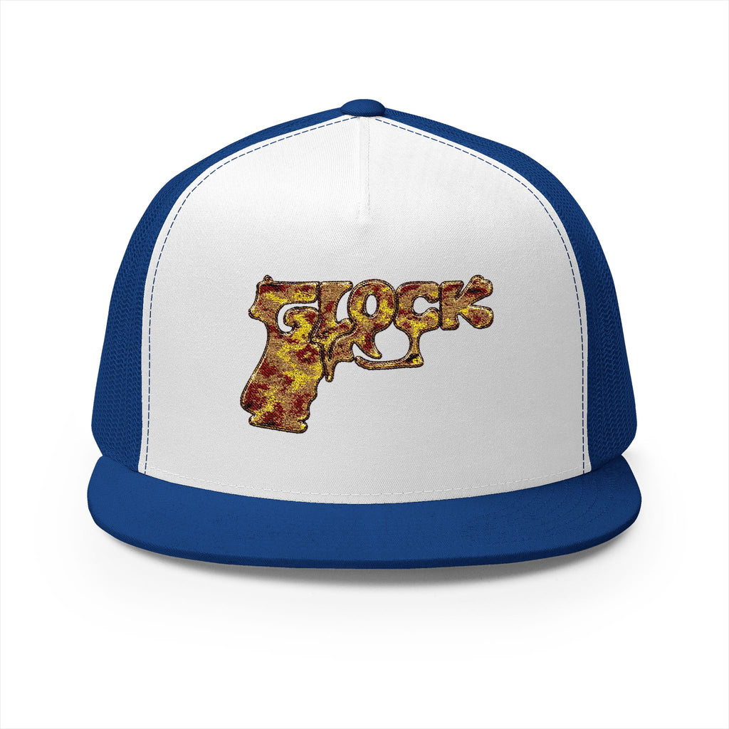 5 Panel Trucker Cap-RED AND YELLOW GLOCK-SCUMMIEBEARZ™️