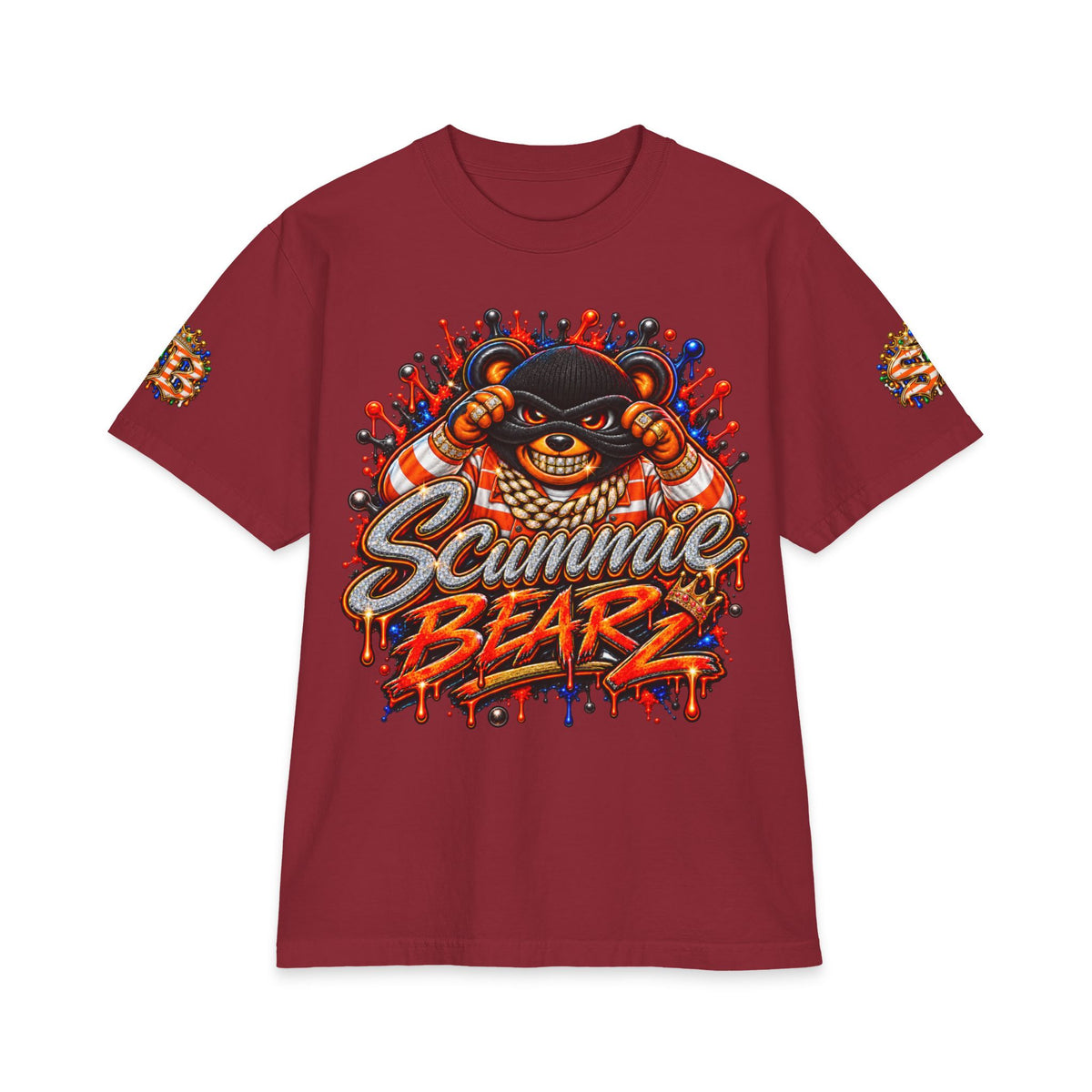 Stress Box — Alternate Logo Layout | SCUMMIEBEARZ™ Shaka Wear Heavyweight Tee