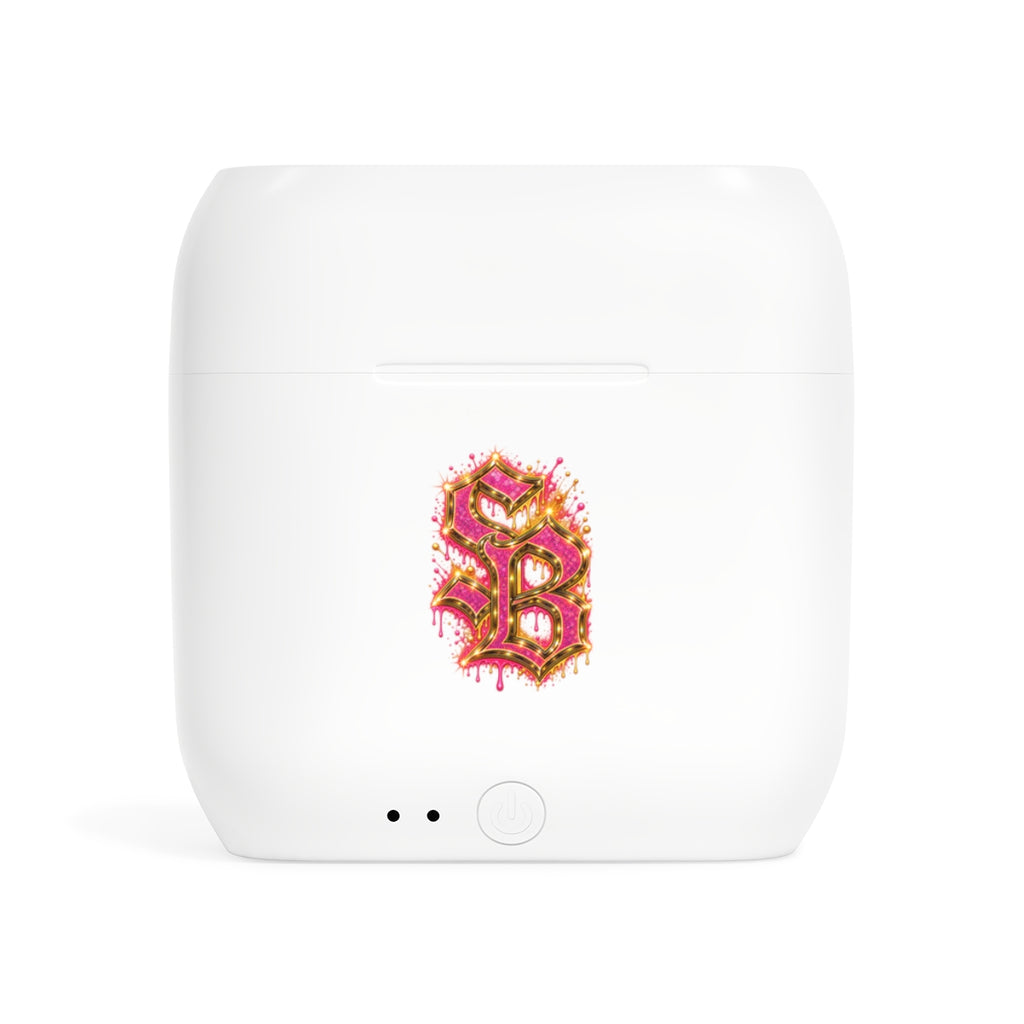 Essos Wireless Earbuds-PINK SB LOGO-SCUMMIEBEARZ™️