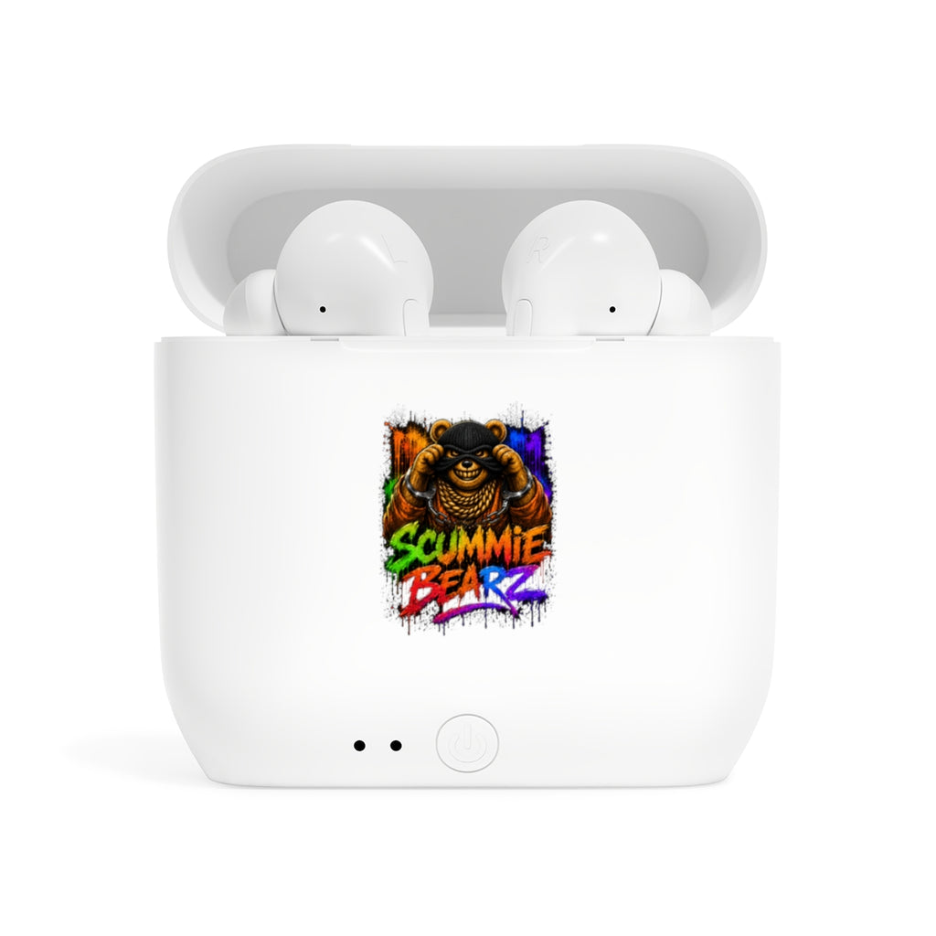 Essos Wireless Earbuds-RAINBOW MASK LOGO-SCUMMIEBEARZ™️