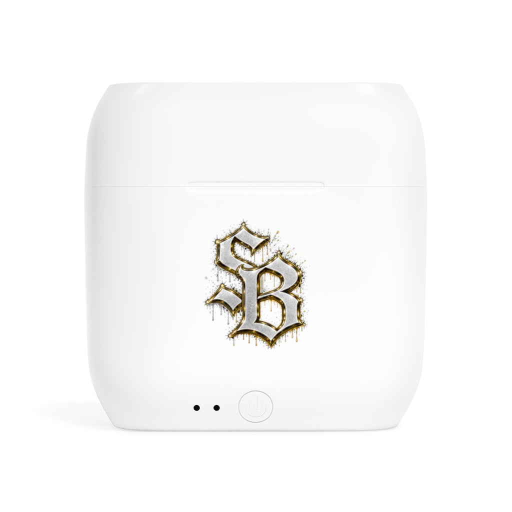 Essos Wireless Earbuds-SILVER SB LOGO-SCUMMIEBEARZ™️
