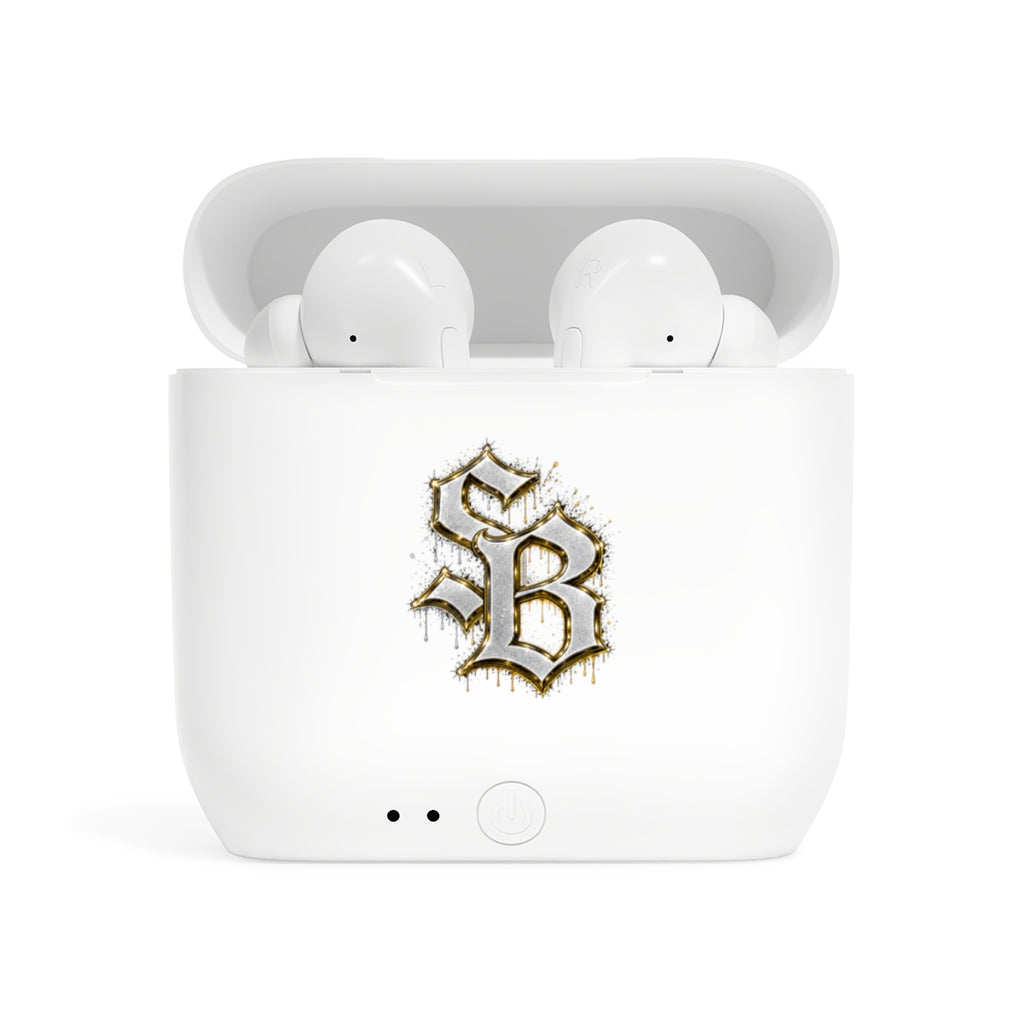 Essos Wireless Earbuds-SILVER SB LOGO-SCUMMIEBEARZ™️