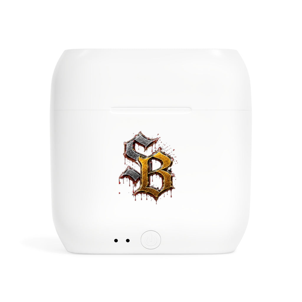 Essos Wireless Earbuds-SILVER/GOLD SB LOGO-SCUMMIEBEARZ™️
