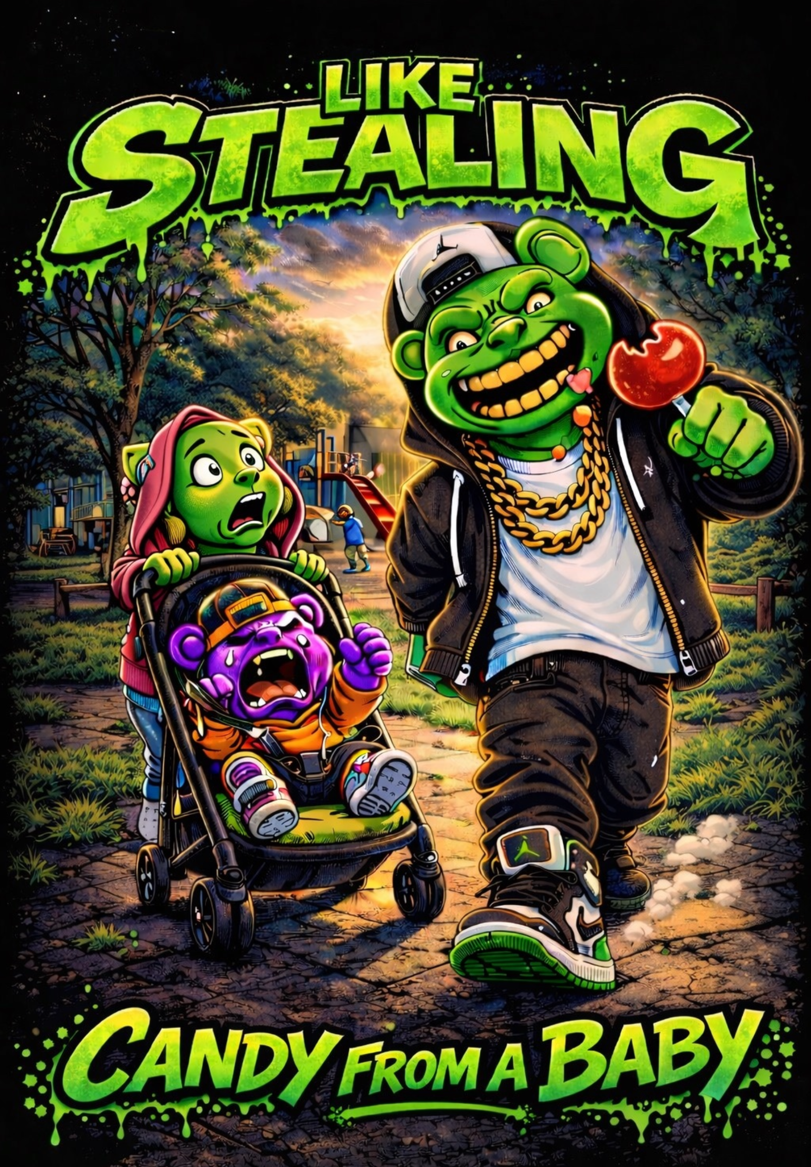 Scummie Bearz Like Stealing Candy from a Baby Tee