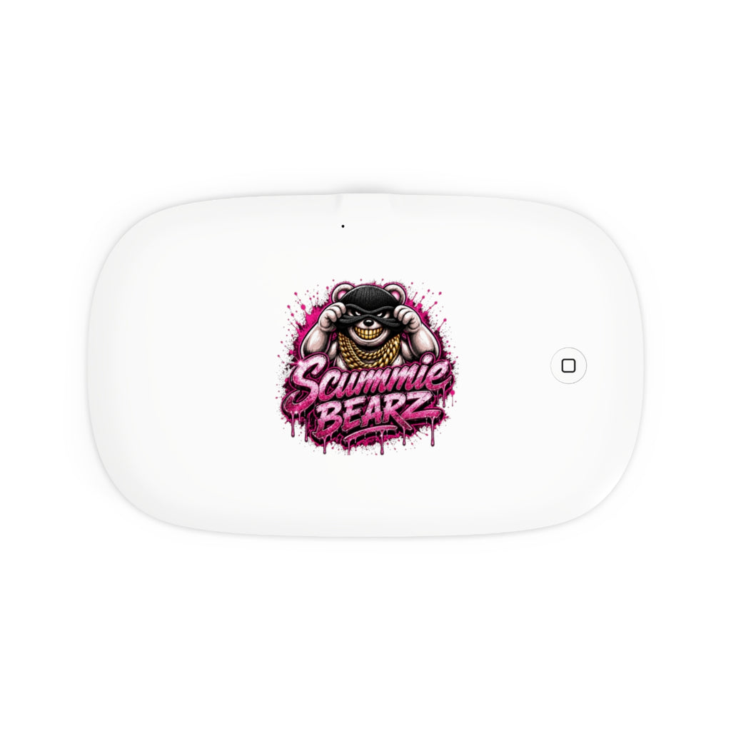 UV Phone Sanitizer and Wireless Charging Pad-PINK CAMO MASK LOGO-SCUMMIEBEARZ™