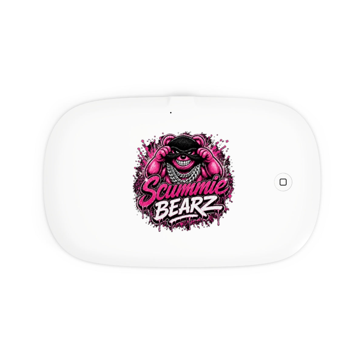 UV Phone Sanitizer and Wireless Charging Pad-PINK/SILVER MASK LOGO-SCUMMIEBEARZ™️
